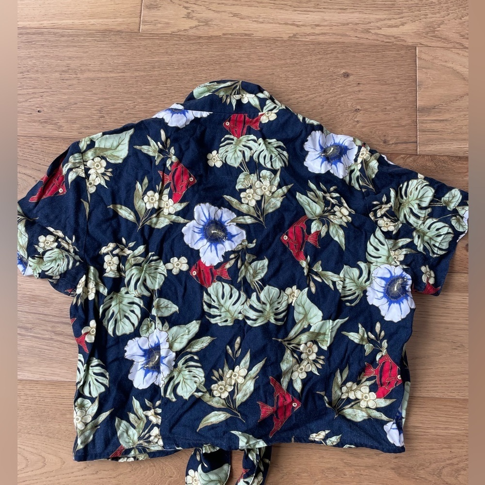 Havana jacks cafe vintage cropped button down - Picture 4 of 5